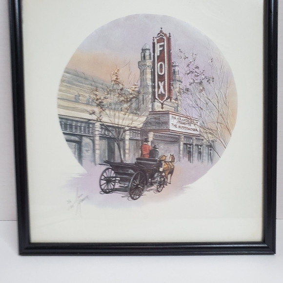 Anni Moller signed numbered vintage print Atlanta fox theatre the nutcracker - Picture 6 of 8